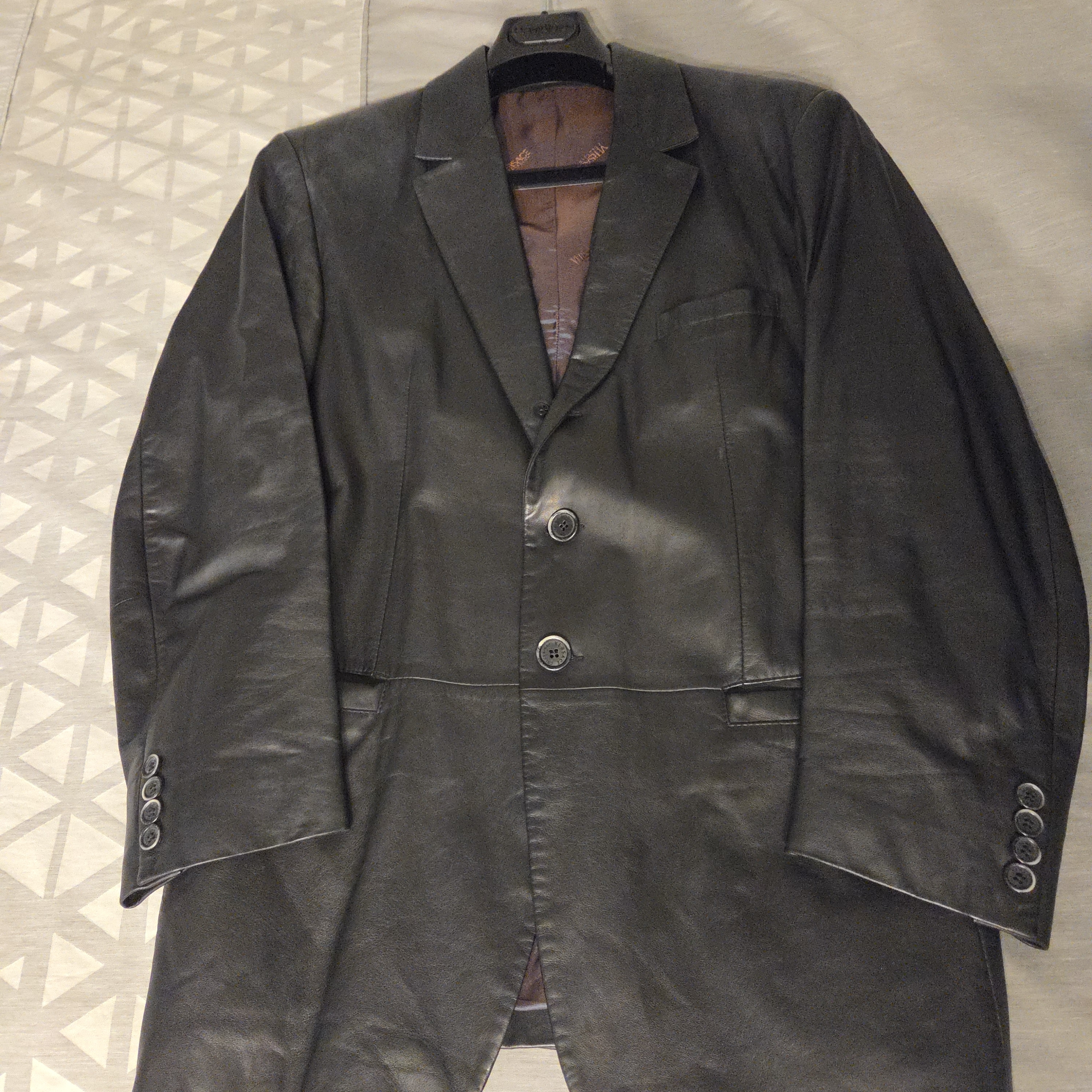 Versace Black Leather Jacket